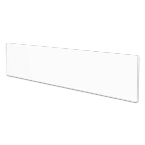 Superior Image Cubicle Nameplate Sign Holder, 8.5 X 2 Insert, Clear