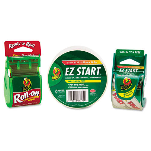 Ez Start Premium Packaging Tape With Dispenser, 3" Core, 1.88" X 22.2 Yds, Clear, 6/pack