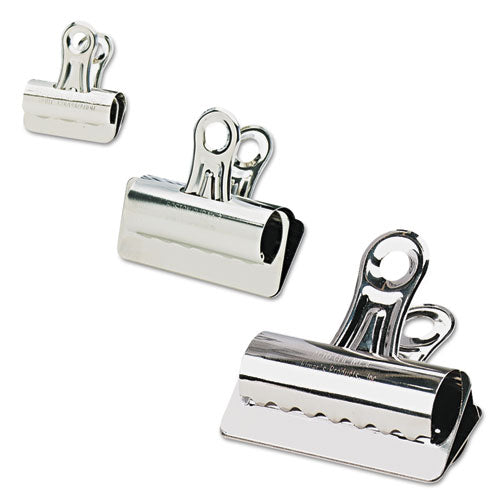 Bulldog Clips, Medium, Nickel, 36/box