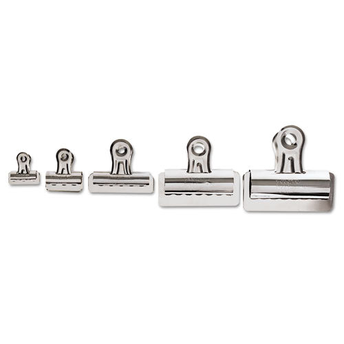 Bulldog Clips, Medium, Nickel, 36/box