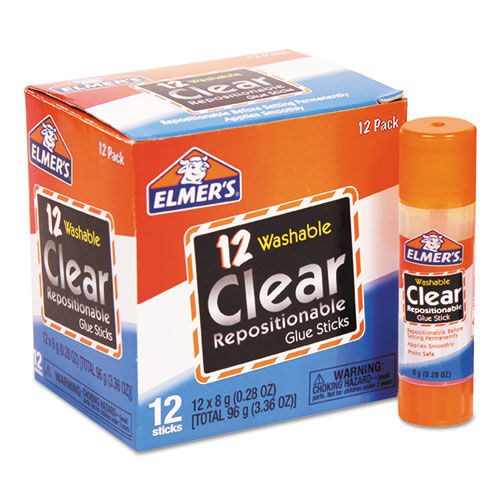 Clear School Glue Stick, Scented, Assorted, 0.21 Oz, Dries Clear, 30/pack