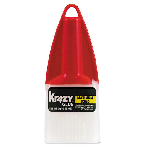 Maximum Bond Krazy Glue, Precision Tip, 0.14 Oz, Dries Clear