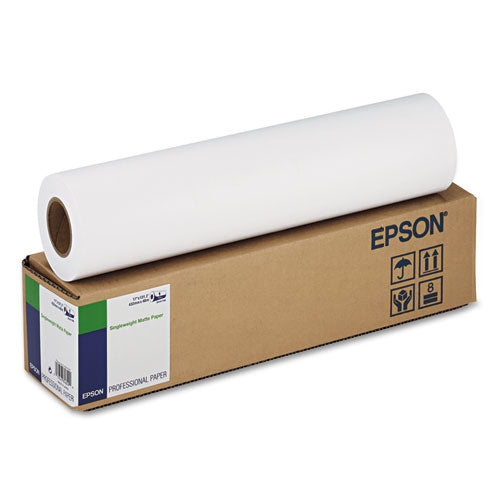 Singleweight Matte Paper, 5 Mil, 24" X 131.7 Ft, Matte White