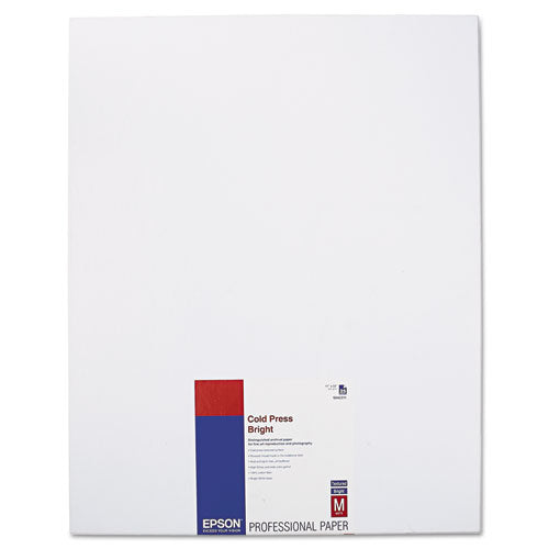 Cold Press Bright Fine Art Paper, 21mil, 8.5 X 11, Textured Matte White, 25/pack