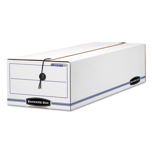 Liberty Check And Form Boxes, 9.25" X 23.75" X 4.25", White/blue, 12/carton