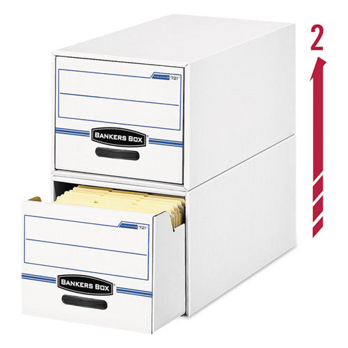 Stor/drawer Basic Space-savings Storage Drawers, Legal Files, 16.75 X 19.5 X 11.5, White/blue