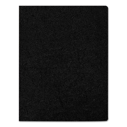 Executive Leather-like Presentation Cover, Black, 11.25 X 8.75, Unpunched, 200/pack