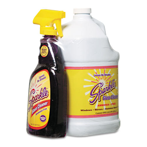 Glass Cleaner, 33.8 Oz Spray Bottle, 12/carton