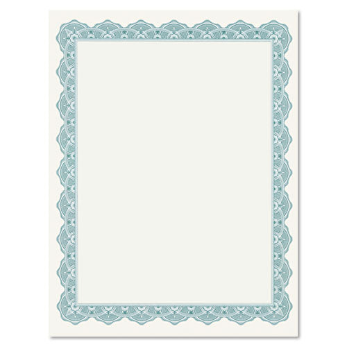 Parchment Paper Certificates, 8.5 X 11, Optima Gold With White Border, 25/pack