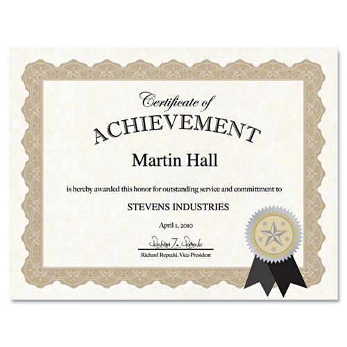 Certificate Kit, 8.5 X 11, Blue Spiral With Blue Border