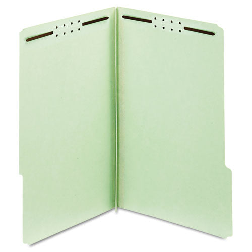 Earthwise By Pendaflex Heavy-duty Pressboard Fastener Folders, 2" Expansion, 2 Fasteners, Letter Size, Light Blue, 25/box