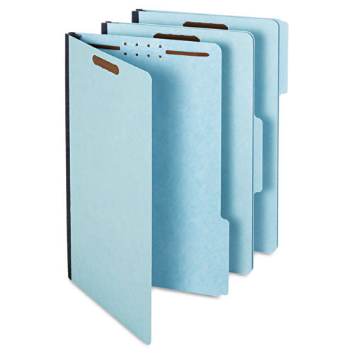 Earthwise By Pendaflex Heavy-duty Pressboard Fastener Folders, 2" Expansion, 2 Fasteners, Letter Size, Light Blue, 25/box