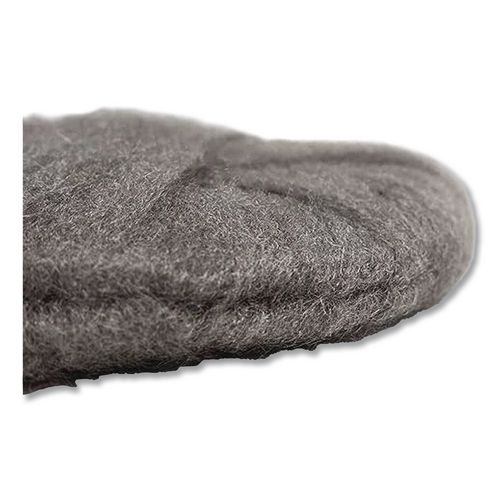 Radial Steel Wool Pads, Grade 00 (very Fine): Cleaning And Polishing, 20" Diameter, Gray, 12/carton