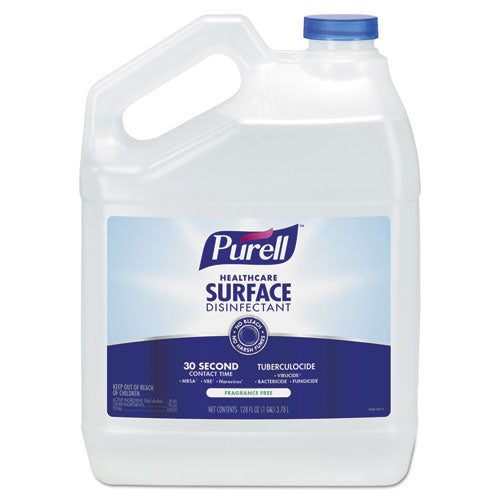 Healthcare Surface Disinfectant, Fragrance Free, 1 Gal Bottle, 4/carton