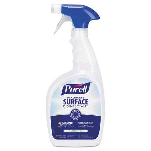 Healthcare Surface Disinfectant, Fragrance Free, 1 Gal Bottle, 4/carton