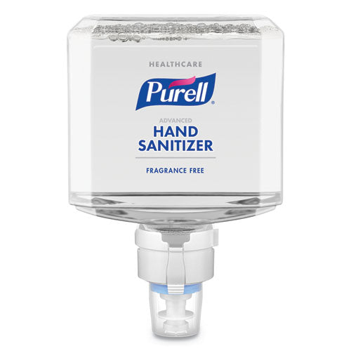 Advanced Hand Sanitizer Gentle And Free Foam, 1,200 Ml Refill, Fragrance-free, For Es4 Dispensers, 2/carton