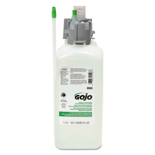 Limpiador de manos en espuma certificado Cx y Cxi Green, sin perfume, recambio de 2300 ml, 4/cartón