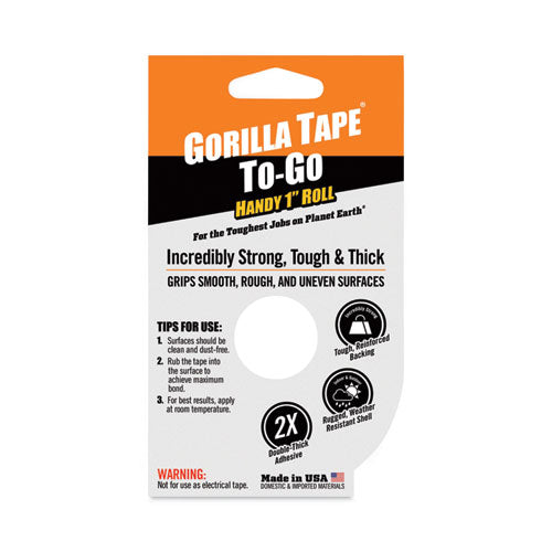 Gorilla Tape, 1.5" Core, 1" X 10 Yds, Black