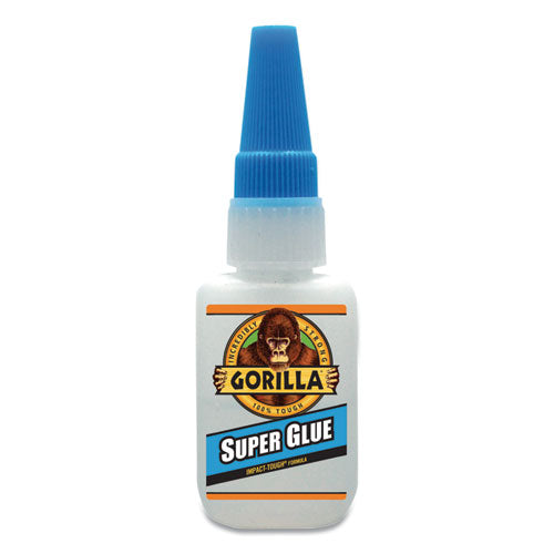 Super Glue With Brush And Nozzle Applicators, 0.35 Oz, Dries Clear