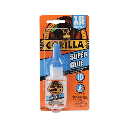 Super Glue, 0.53 Oz, Dries Clear, 4/carton