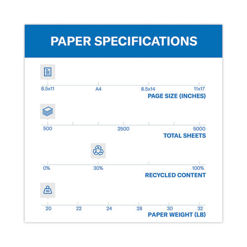 Colors Print Paper, 20 Lb Bond Weight, 8.5 X 11, Lilac, 500 Sheets/ream, 10 Reams/carton