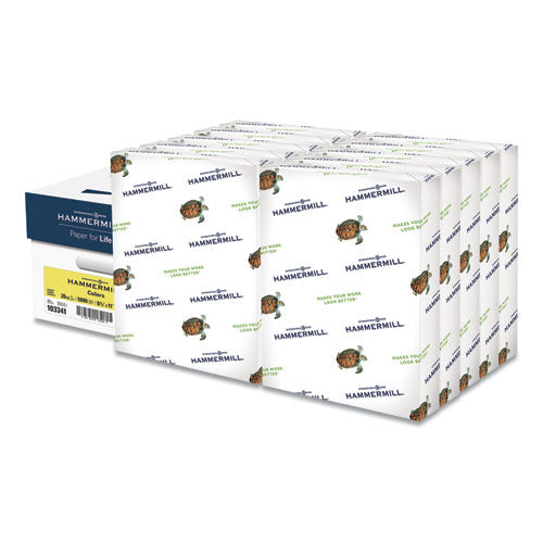 Colors Print Paper, 20 Lb Bond Weight, 8.5 X 11, Green, 500 Sheets/ream, 10 Reams/carton