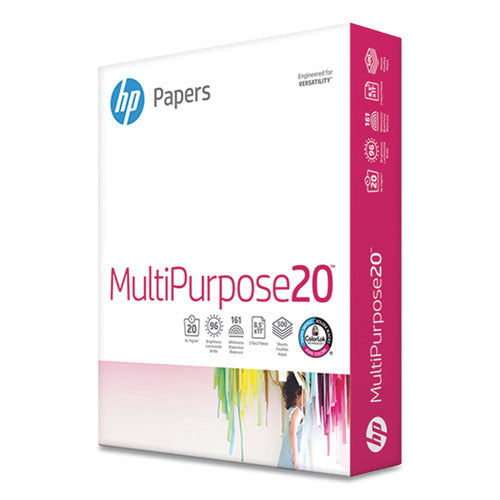 Multipurpose20 Paper, 96 Bright, 20 Lb Bond Weight, 8.5 X 11, White, 500 Sheets/ream, 3 Reams/carton
