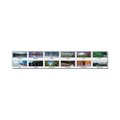 Earthscapes Scenic Desk Pad Calendar, Scenic Photos, 18.5 X 13, White Sheets, Black Binding/corners,12-month (jan-dec): 2024