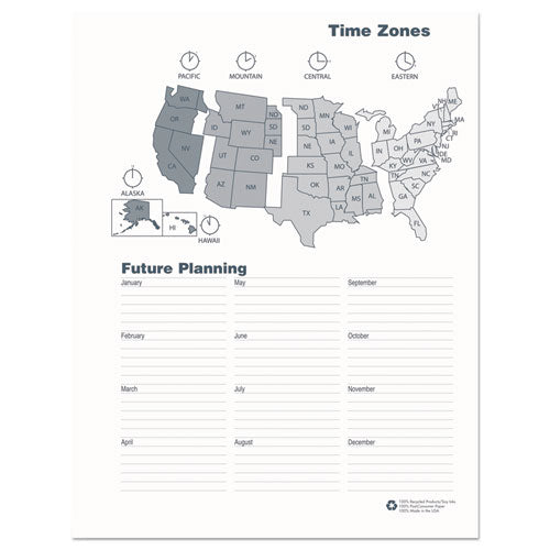 14-month Recycled Ruled Monthly Planner, 11 X 8.5, Black Cover, 14-month (dec To Jan): 2022 To 2024