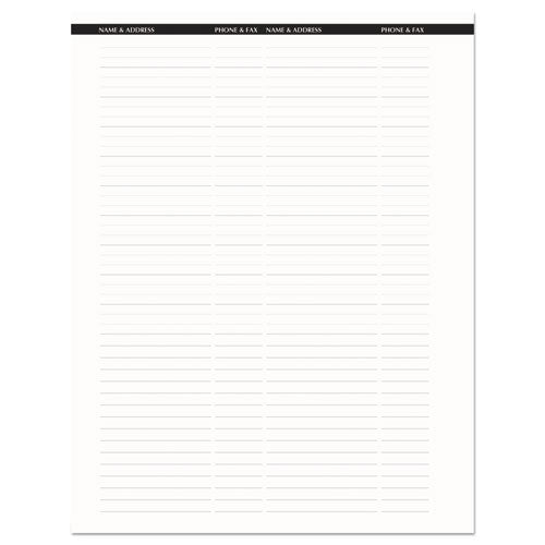 Recycled Professional Weekly Planner, 15-minute Appts, 11 X 8.5, Black Wirebound Soft Cover, 24-month (jan-dec): 2024-2025