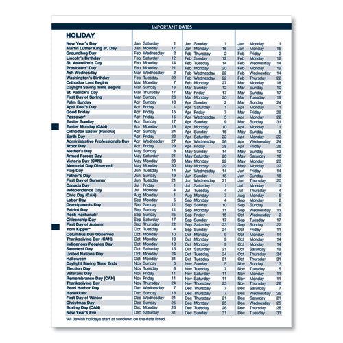 Recycled Wirebound Weekly/monthly Planner, 11 X 8.5, Black Cover, 12-month (jan To Dec): 2023