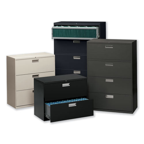 Brigade 600 Series Lateral File, 2 Legal/letter-size File Drawers, Black, 30" X 18" X 28"