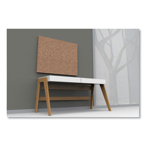 Idesign Frameless Cork Bulletin Board, 46 X 36, Natural Surface