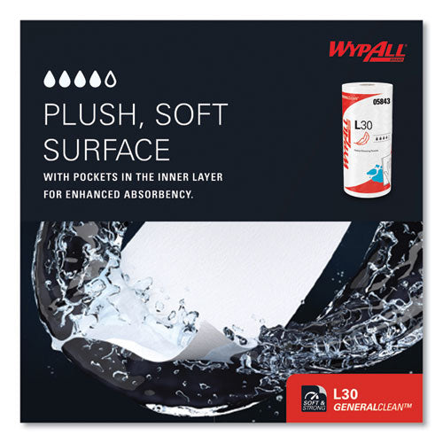 L30 Towels, 11 X 10.4, White, 70 Sheets/roll