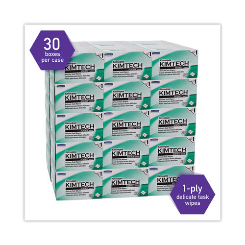 Kimwipes Delicate Task Wipers, 1-ply, 4.4 X 8.4, Unscented, White, 280/box, 30 Boxes/carton