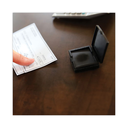 Inkless Fingerprint Pad, 2.25" X 1.75", Black