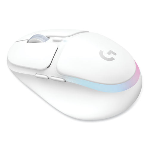 G705 Wireless Gaming Mouse, 2.4 Ghz Frequency/33 Ft Wireless Range, Right Hand Use, White