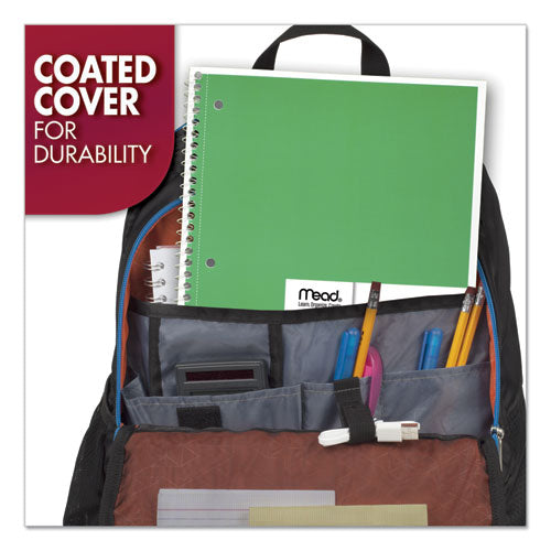 Spiral Notebook, 3-hole Punched, 1-subject, Wide/legal Rule, Randomly Assorted Cover Color, (70) 10.5 X 7.5 Sheets