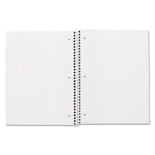Spiral Notebook, 3-hole Punched, 1-subject, Wide/legal Rule, Randomly Assorted Cover Color, (100) 10.5 X 7.5 Sheets