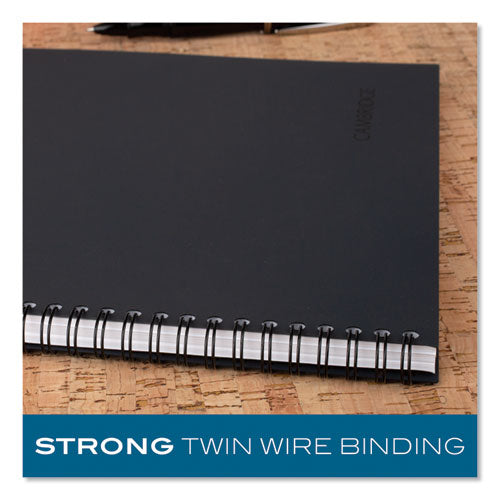 Wirebound Guided Quicknotes Notebook, 1-subject, List-management Format, Dark Gray Cover, (80) 11 X 8.5 Sheets