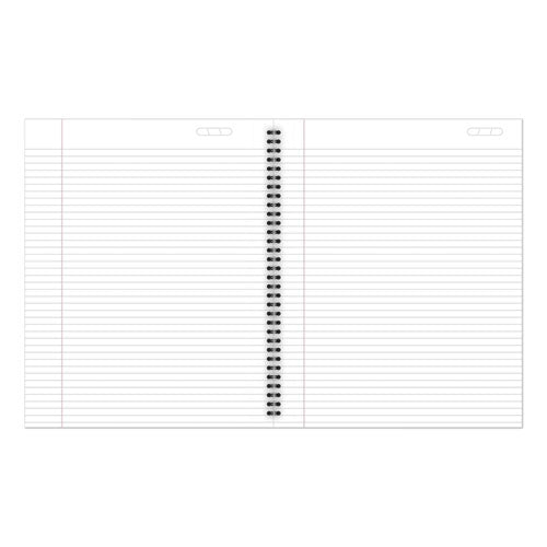 Wirebound Business Notebook, 1-subject, Wide/legal Rule, Black Linen Cover, (80) 8 X 5 Sheets