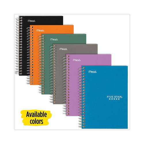 Wirebound Notebook With 2 Pockets, 1-subject, Quadrille Rule (4 Sq/in), Randomly Assorted Cover Color, (100) 11 X 8.5 Sheets