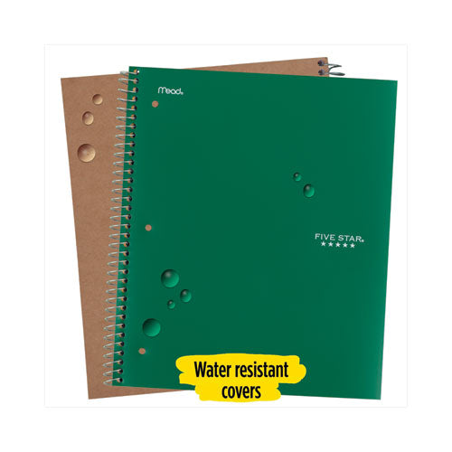 Wirebound Notebook With Four Pockets, 3-subject, Medium/college Rule, Randomly Assorted Cover Color, (150) 11 X 8.5 Sheets
