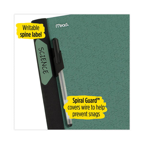 Advance Wirebound Notebook, Two Pockets, 1-subject, Medium/college Rule, Randomly Assorted Cover Color, (100) 11 X 8.5 Sheets