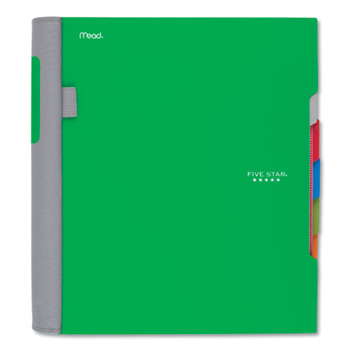 Advance Wirebound Notebook, Six Pockets, 3-subject, Medium/college Rule, Randomly Assorted Cover Color, (150) 11 X 8.5 Sheets