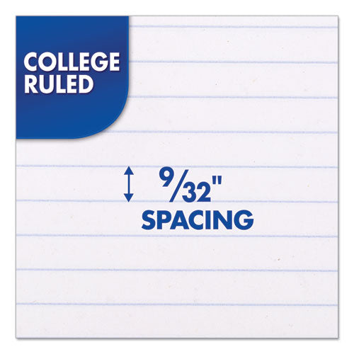 Spiral Notebook, 3-hole Punched, 1-subject, Medium/college Rule, Randomly Assorted Cover Color, (100) 11 X 8 Sheets