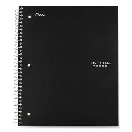 Wirebound Notebook With Eight Pockets, 5-subject, Wide/legal Rule, Randomly Assorted Cover Color, (200) 10.5 X 8 Sheets
