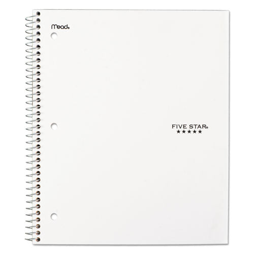 Wirebound Notebook With Two Pockets, 1-subject, Wide/legal Rule, Red Cover, (100) 10.5" X 8" Sheets