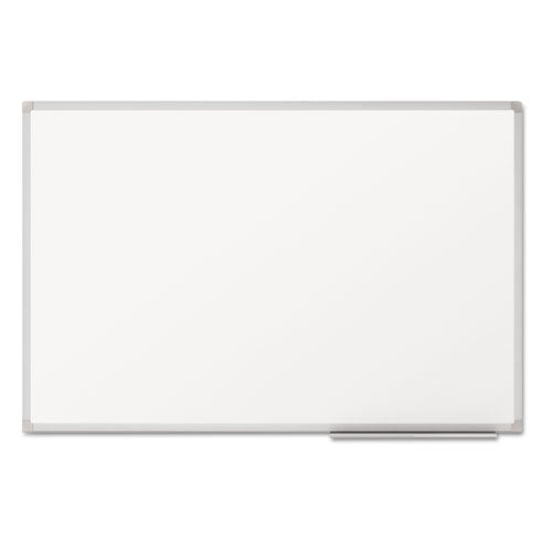 Dry Erase Board With Aluminum Frame, 36 X 24, Melamine White Surface, Silver Aluminum Frame