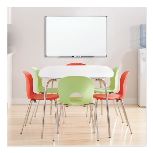 Dry Erase Board With Aluminum Frame, 36 X 24, Melamine White Surface, Silver Aluminum Frame